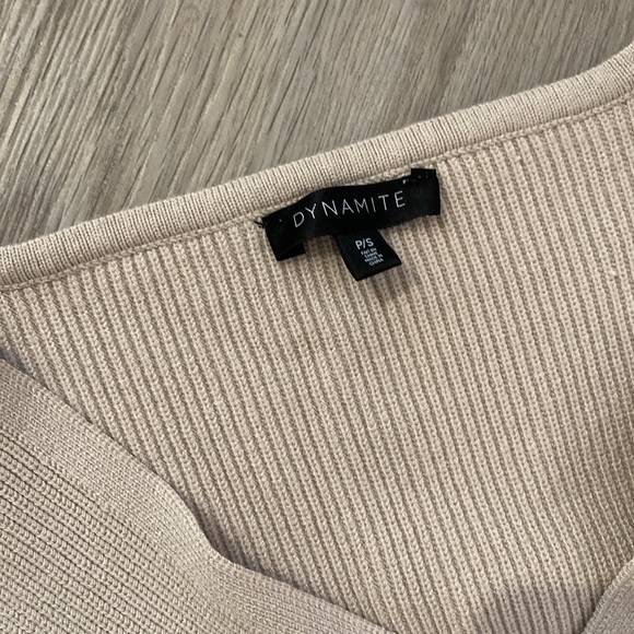 Dynamite | Cross over cropped long sleeve | Size small - Picture 2 of 3